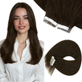 Sunny Hair Brown Tape in Hair Extensions Human Hair 14 inch Remy Hair Extensions Tape in Thick End Tape ins Human Hair Extensions 40Pcs 100g