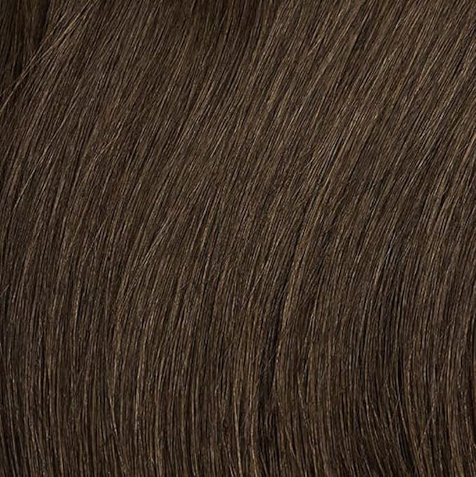 Luxy 100% Remy Human Hair – Halo Clip-In Hair Extensions –Natural Looking Volume & Length - One-Piece - Easy 5-Min Application 150 grams 12" Medium Natural Brown