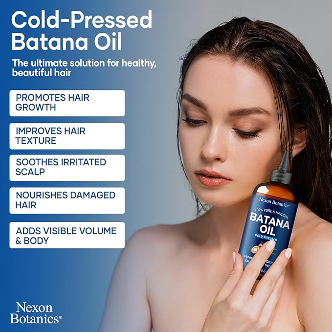 Raw Batana Oil for Hair Growth 4 fl oz - 100% Pure, Natural, Cold-Pressed Oil for Hair, Skin, Face & Lashes - Aceite de Batana