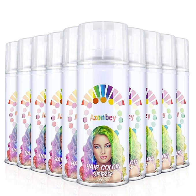 Halloween Hair Spray,Temporary Hair Color Spray for Women Kids Men,Washable Hairspray,Colored Hair Spray,Color Hairspray for Halloween,Party,Cosplay,Christmas Day (02#Orange)