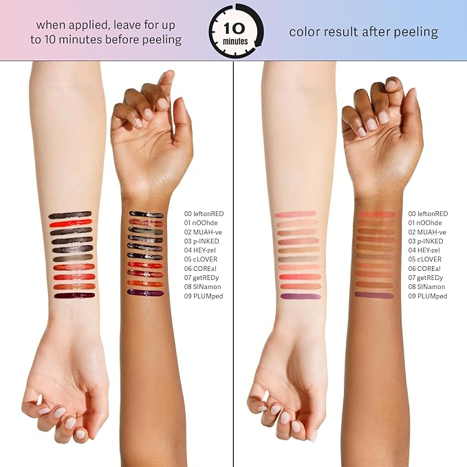 Sacheu Lip Liner STAY-N Peel Off Lip Stain — Long Lasting Matte Lip Tattoo Transfer Proof Lipstain Infused with Hyaluronic Acid & Vitamin E — Vegan & Cruelty-Free, getREDy (Red Rouge)