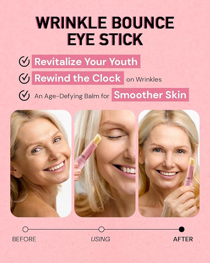 Under Eye Stick For Puffiness: Retinol Under Eye Balm Reducing Eye Bags and Dark Circles - Eye Cream for Fine Lines Wrinkles and Puffiness, Eye Treatment for Late Nights, Overtime and Makeup Prep