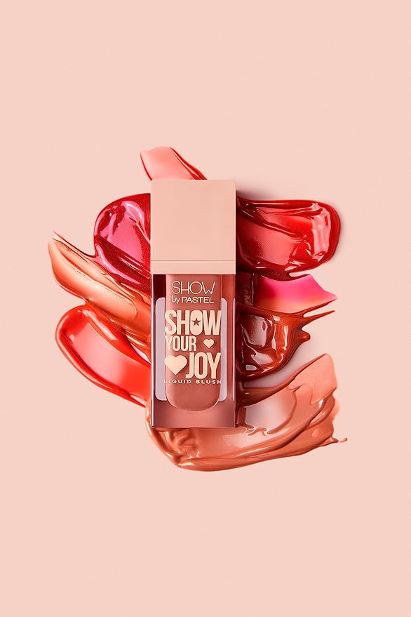 Show Your Joy Liquid Blush 53 | Peach | Dewy Finish | Natural Looking | Clean Beauty | Moisturize The Skin Up to 24 Hours | Cruelty-Free | Natural and Fresh Looking | 0.141 fl.oz.