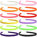 12Pcs Thin Headbands For Women Girls No Headache Pressure Comfortable Headbands for Women Non Slip Fabric Skinny Narrow Hairbands Head Bands for Women's Hair Accessories (Multi-colored)