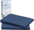 California Design Den King Size Pillow Cases Set of 2 - Luxuriously Soft and Thick 800 Thread Count, Smooth Sateen, Natural 100% Cotton King Pillow Cases, Durable - Navy Blue