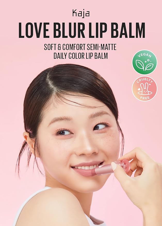 Kaja Love Blur Lip Balm - 02 Sweet Bestie | Soft & Comfort Semi-Matte Blurring Daily Color Lip Balm | Shea Butter, Avocado Oil, Citrus Unshiu Peel Extract, Vitamin E Infused| 4g / 0.14oz.
