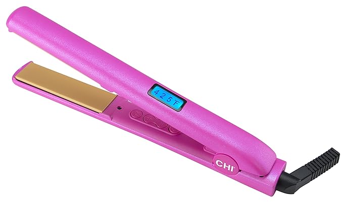 CHI Original Digital Ceramic Hair Straightener 1", Hairstyling Iron, Breast Cancer Awareness & Susan G. Komen Special Edition, Pink