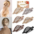 6 Packs Flat Claw Clips for Women, French Concord Flat Hair Clip, Matte Curved Hair Claws Clip for Thin Thick Hair, Lay Down Claws Clips, Durable Strong Hold Hair Clip, Christmas Gifts