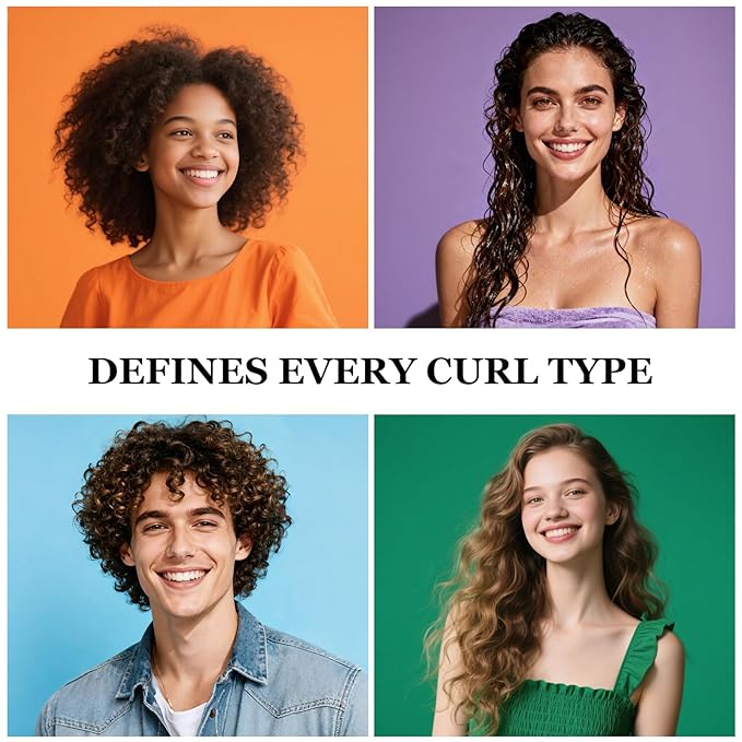 Curl Defining Brush for Thick Coily Hair, Firm-Bristle TPEE Detangling Brush for Coarse 4A–4C Curls, Dual-Sided Wide & Narrow Tooth Brush for Wet & Dry Curl Shaping– Women & Men (2054-Pastel Pink)