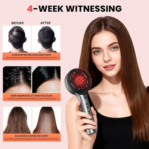 4 in 1 Hair Scalp Massager Hair Growth Oil Applicator, Electric Scalp Massager for Men & Women, IPX7 Waterproof Electric Head Massager