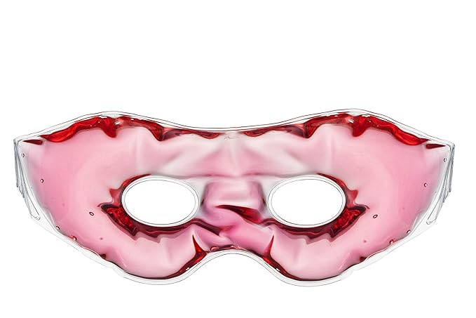 Gel Eye Mask for Puffiness and Dark Circles - Cooling Eye Masks for After Surgery and Headache/Stress Relief - Multiple Colors Available - Pink