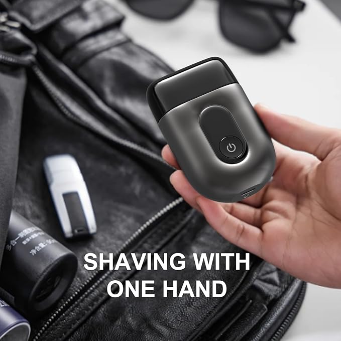 Electric Foil Shavers for Men: Mini Electric Razor with Big LED Display & 3 Floating Blades - IPX7 Waterproof Wet Dry Face Razor, USB Type C