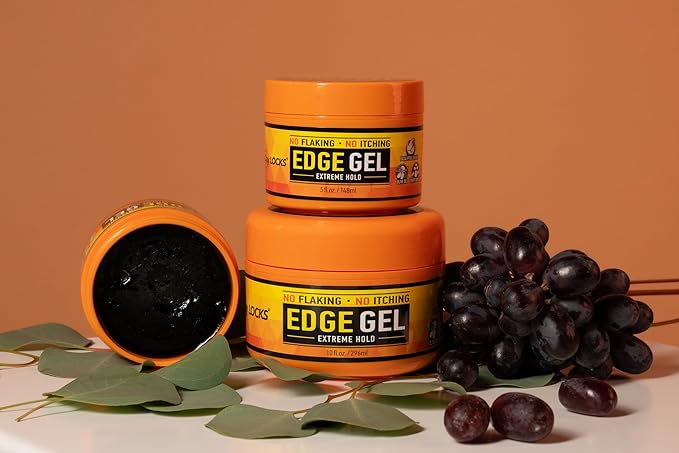 AllDay Locks Edge Gel (5 oz) | Extreme Hold, Moisturizing Edge Control Smoother | Eucalyptus, Rosemary, Olive Oil | No Frizz, Flakes, or Grease | Sleek 'n Slay Edge & Baby Hairs | 5 oz