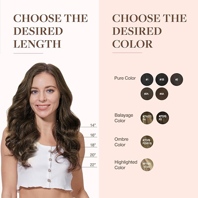 GOO GOO Clip in Hair Extensions Real Human Hair, Remy Human Hair Extensions Clip ins for Women, Natural Human Hair, 22inch 110g 7Pcs, 4A Chocolate Brown