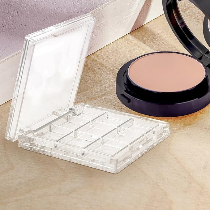 2pcs Empty Lipstick Palette Clear Lipstick Case Mini Highlighters Cross Body Bag Portable Makeup Organizer Storage Cases Sample Eye Shadow Plastic Empty Bracket Travel