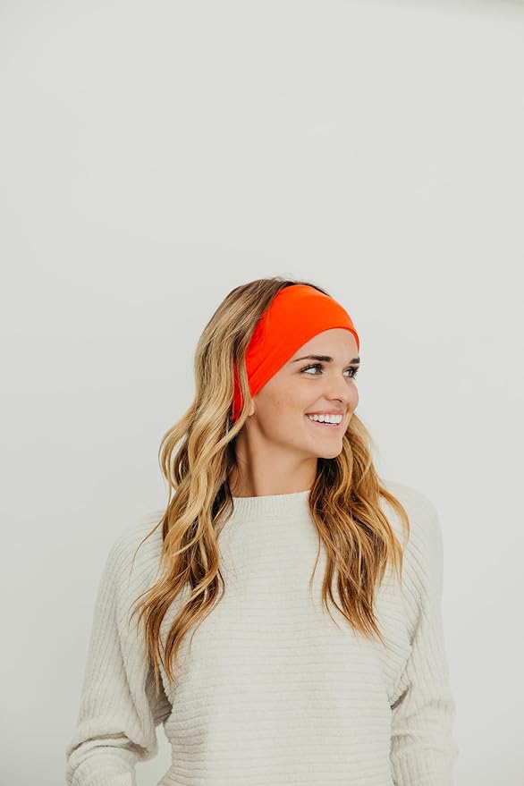 Maven Thread 4" Wide Workout Headbands for Women (4 Pack) – Non-Slip Sweatbands for Gym, Running & Yoga