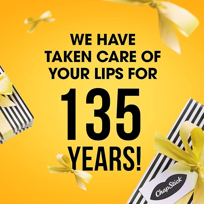 ChapStick Lip Care Bundle – Classic Collection 3-Pack with Spearmint, Cherry & Strawberry ChapStick + Classic Original Lip Balm, 0.15 Oz Ea (5 Piece Set)