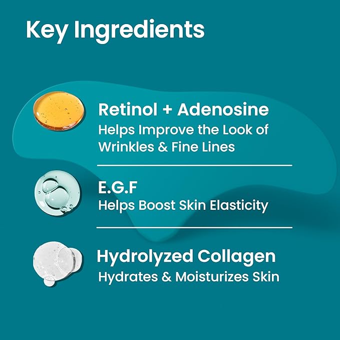 Advanced Wrinkle Patches 60ct Smile Line, Frown Line Wrinkle Patches for Facial Korean Skin Care Face Wrinkle Tape Invisible Overnight with Retinol & Collagen (Large (Forehead))