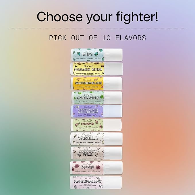 DedCool Lip Balm Stick (Marshmallow) Jumbo, Vegan, Flavored, Coconut Oil Lip Balm, Long Lasting, Moisturization, Hydrates Dry & Chapped Lips, Vegan, Natural, Clean, Non-Toxic, Fragrance For All