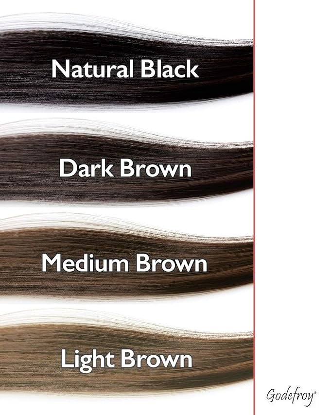 Godefroy Hair Color Kit for Spot Coloring Great For Small Areas Covers Up Gray Hairs Assorted Colors Available 4 Applicaion Kit, Medium Brown, 1 Count