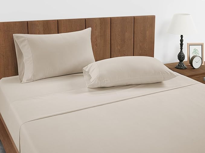 Lane Linen 100% Organic Cotton King Size Pillow Cases Set of 2 (20''x36'') Pillow Cases King Size Certified Organic Cotton Pillowcases King Pillow Cases Set of 2 Pillow Cases - Glacier Grey