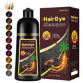 Natural Black Tea Hair Dye Shampoo 3 in 1, Hair Dye Shampoo for Men Women, Instant Black Color Hair Dye for 100% Gray Hair Coverage, Easy to Use, Champu Para Canas for All Hair Types, 16.9 Fl Oz