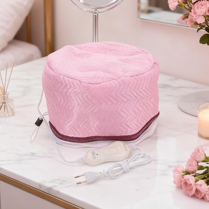 Hair Steamer Cap - 2 Level Heat Thermal Hood, Portable Hair Heat Cap, Electric Deep Conditioning Drying System for Home Spa Salon, Professional Styling, Hydrotherapy