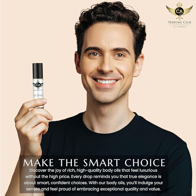 CA Perfume Impression of The One For Men Fragrance Body Oil Dupes Alcohol-Free Sample Travel Size Roll-On 0.3 Fl Oz/10ml