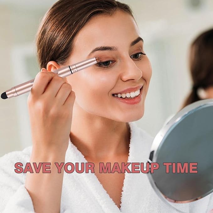 White Cream Eyeshadow Stick, Single Shimmer Eyeshadow Pencil, Waterproof Long Lasting Eye Shadow Stick Makeup, Hypoallergenic High Pigmented Eye Highlighter Pen Create Multi-Dimensional Eyes Look 01#