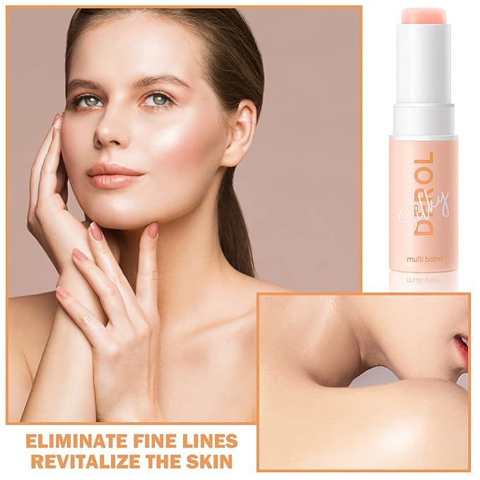 NVLEPTAP Moisturizing Wrinkle Multi Bounce Balm Stick,Hydrating Wrinkle Balm stick For Face & Lip & Eye & Body,All-Over Moisture Wrinkle Multi Balm Stick