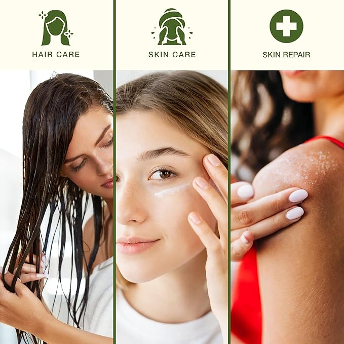 Green Leaf Naturals Amazing Aloe Vera Gel - Freshly Cut, 100% Pure Aloe, Premium Quality, Vegan, Unscented - Natural Sunburn Relief, After Shave, Skin, Face & Hair Care 12oz