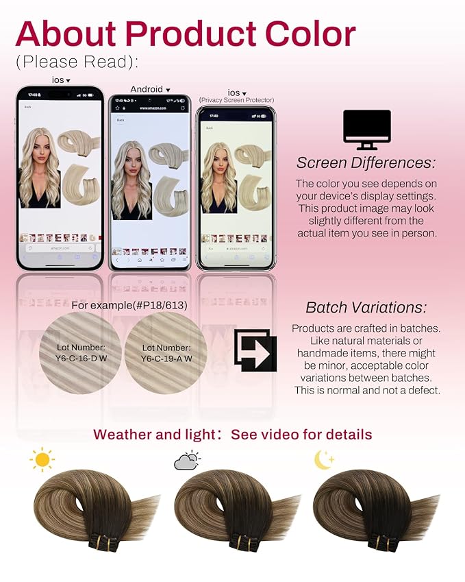 Moresoo Clip in Hair Extensions Human Hair Ombre Remy Clip in Extensions Human Hair Balayage Dark Brown to Dark Ash Blonde with Golden Blonde 7pcs/120g 24inch