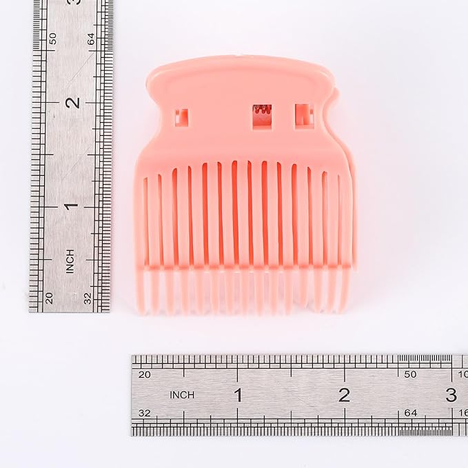 Tbestmax 24 Hot Roller Clips for Hair Curler Claw Clip Replacement Hair Section Styling for Women Girls, Orange