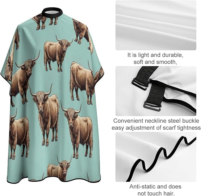 Barber Cape Waterproof Lining Anti Static Design for Salons/Home Use