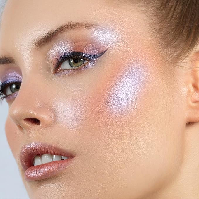 Boobeen Highlighter Makeup Palette, Long Lasting Glow Shimmer Illuminator Contour Powder for Face Radiant Glow