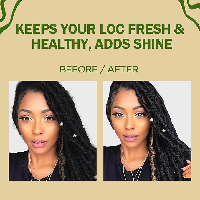 Loc Moisturizing Spray for Dull, Dry Locs - Daily Passion Fruit Hair and Scalp Moisturizer for Dreadlocks, Sisterlocks, Microlocks, Braids- Lightweight Refreshing Moisturizer Loc Spray for Anti-frizz