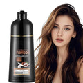 Brown Hair Dye Shampoo, Instant Hair Color for Women Men, Colors in Minutes, Long Lasting Coconut Dye Shampoo, Champu Para Canas 16.90 Fl Oz