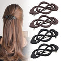 4 Pack Vintage French Barrette Hair Clips, 2026 New Hair Clip Accessories for Women, Strong Hold No Slip Styling (Style C)