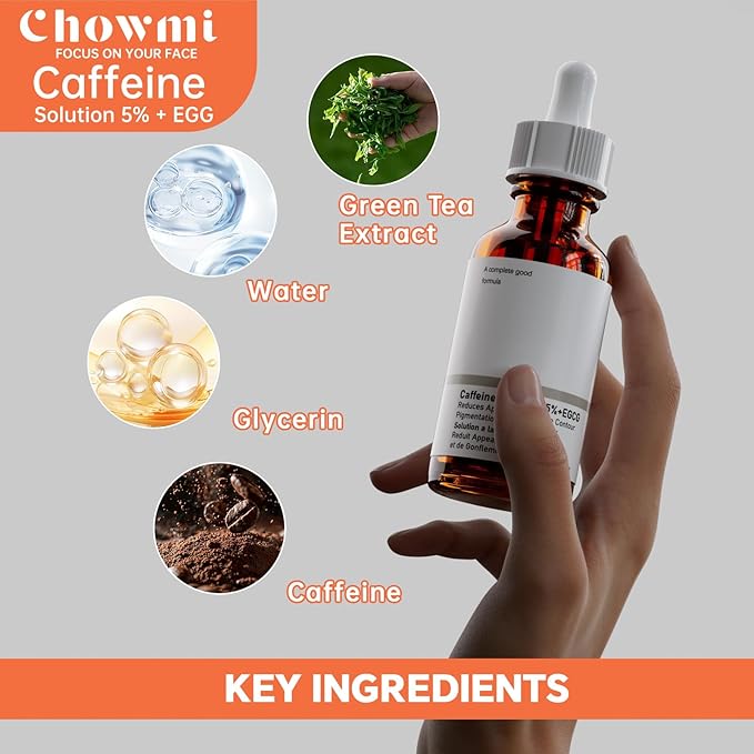 The Caffeine Solution 5% + EGCG，Reduces Appearance of Eye Contour Pigmentation and Puffiness，Under Eye Serum (30ml) Caffeine For Face Moisturizing Serum (2)