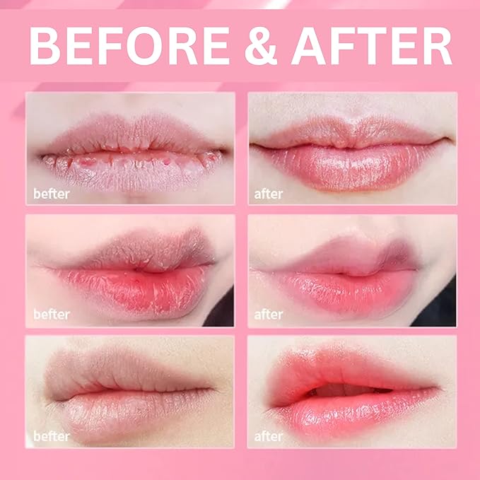kukubird Lip Mask Overnight Hydrating Lip Balm Mask Exfoliating Lip Scrub Lip Care Treatment For Chapped and Cracked Lips-Strawberry