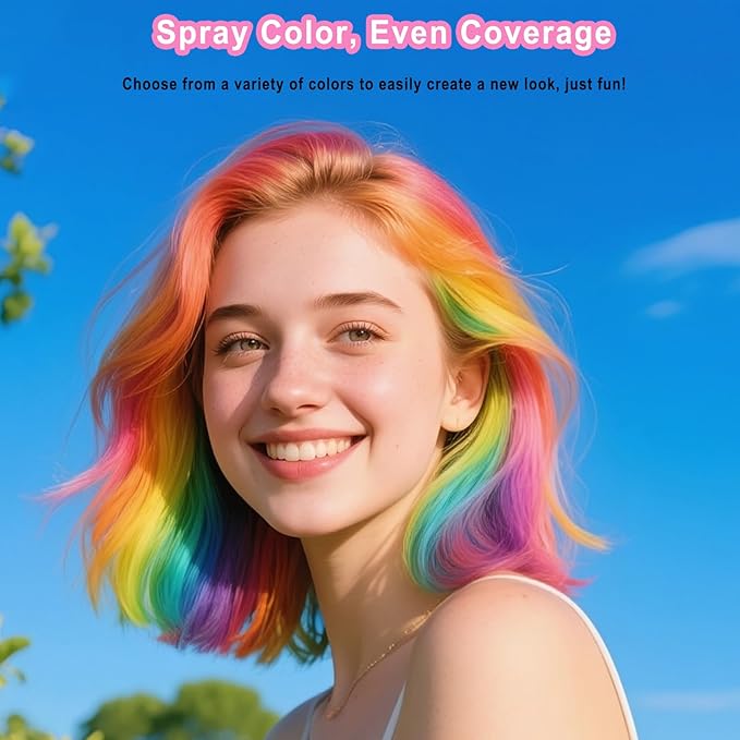 Green Hair Spray, Green Hair Spray Temporary for Women Kids Men, Green Hair Wax Dye, Temporary Hair Dye, Washable Hair Color Dye Non-Sticky, for Christmas Party,Halloween Crazy Hair Day,Cosplay(120ML)