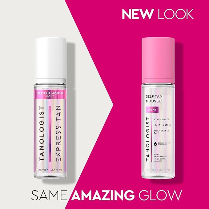 Tanologist Light Self Tan Mousse, Clear Self-Tanning Mousse, Streak-Free, Natural Glow, No Fake Tan Smell Or Orange Tone, Long Lasting, Clean Ingredients, Vegan, 6.76 fl. oz/200 ml Bottle