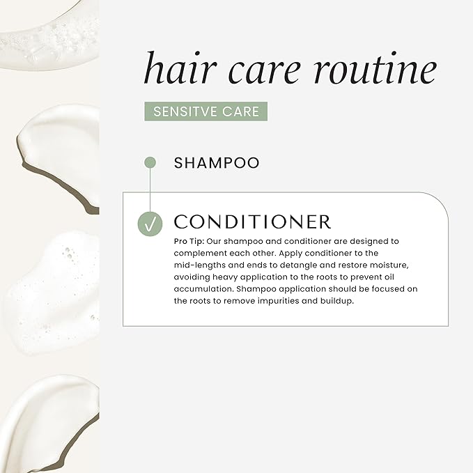 HASK Sensitive Care Shampoo + Conditioner Set | Fragrance-Free, Paraben-Free, Sulfate-Free, Gluten-Free, Vegan, Cruelty-Free, Color Safe | 12oz each