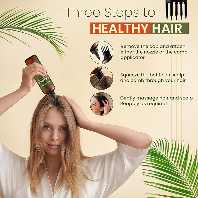 Natural Riches Unrefined Organic Batana Oil, 8 fl oz, 100% Pure & Natural, Cold pressed Honduras Miracle Oil for Hair Growth.