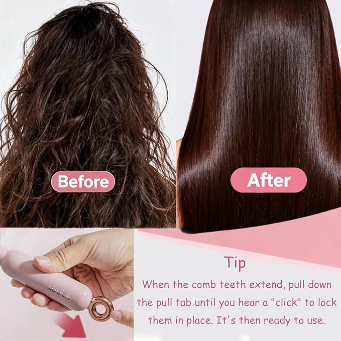 Retractable Cushion Massage Comb for Wet & Dry Hair, Anti-Static Self Cleaning Hair Brush for All Hair Types, Soft Bristles, Easy Eliminates Knots, Detangling Hairbrush for Women Men (3 Mix)