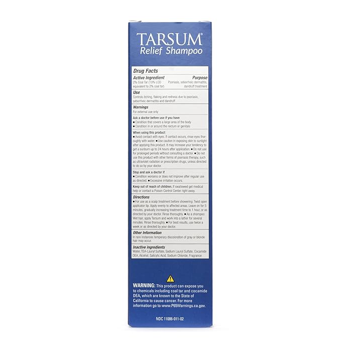 Tarsum Extra Strength Psoriasis Shampoo - Coal Tar Shampoo and Conditioner for Scalp Psoriasis, Seborrheic Dermatitis, Severe Dandruff, & Eczema - Exfoliating Relief for Flaky, & Itchy Scalp (8 oz)