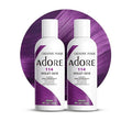 Adore Semi Permanent Hair Color (114 Violet Gem) | Vegan & Cruelty-Free Purple Hair Dye | No Ammonia, No Peroxide, No Alcohol | 4 Fl Oz Each (Pack of 2)