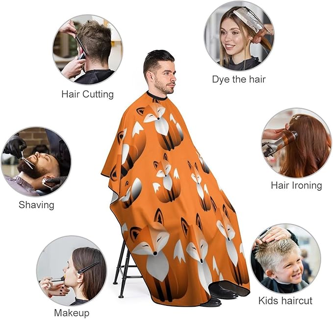 Hairdresser Cape with Neck Clasp for Coloring/Perming/Styling