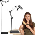 INNOLIFE Hands Free Hair Dryer Stand - Adjustable Height, 360° Rotating with Heavy Base for Hands-Free Drying