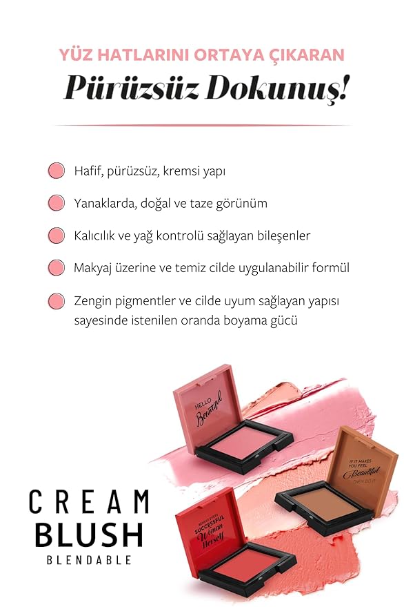 Pastel Cream Blush 41 | Pink | Fresh | Healthy & Natural Look | Ligh Weighted Formula | Sebum Control Richly Pigmented | Easily Blendable | Long Lasting | Semi Matte | 0.18 oz.